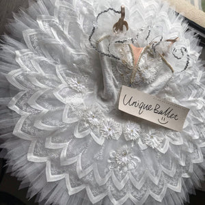 Professional White Sleeping Beauty Swan Lake Snow Queen Shurale Classical Ballet TuTu Costume YAGP Stage Dance Wear With Hooks