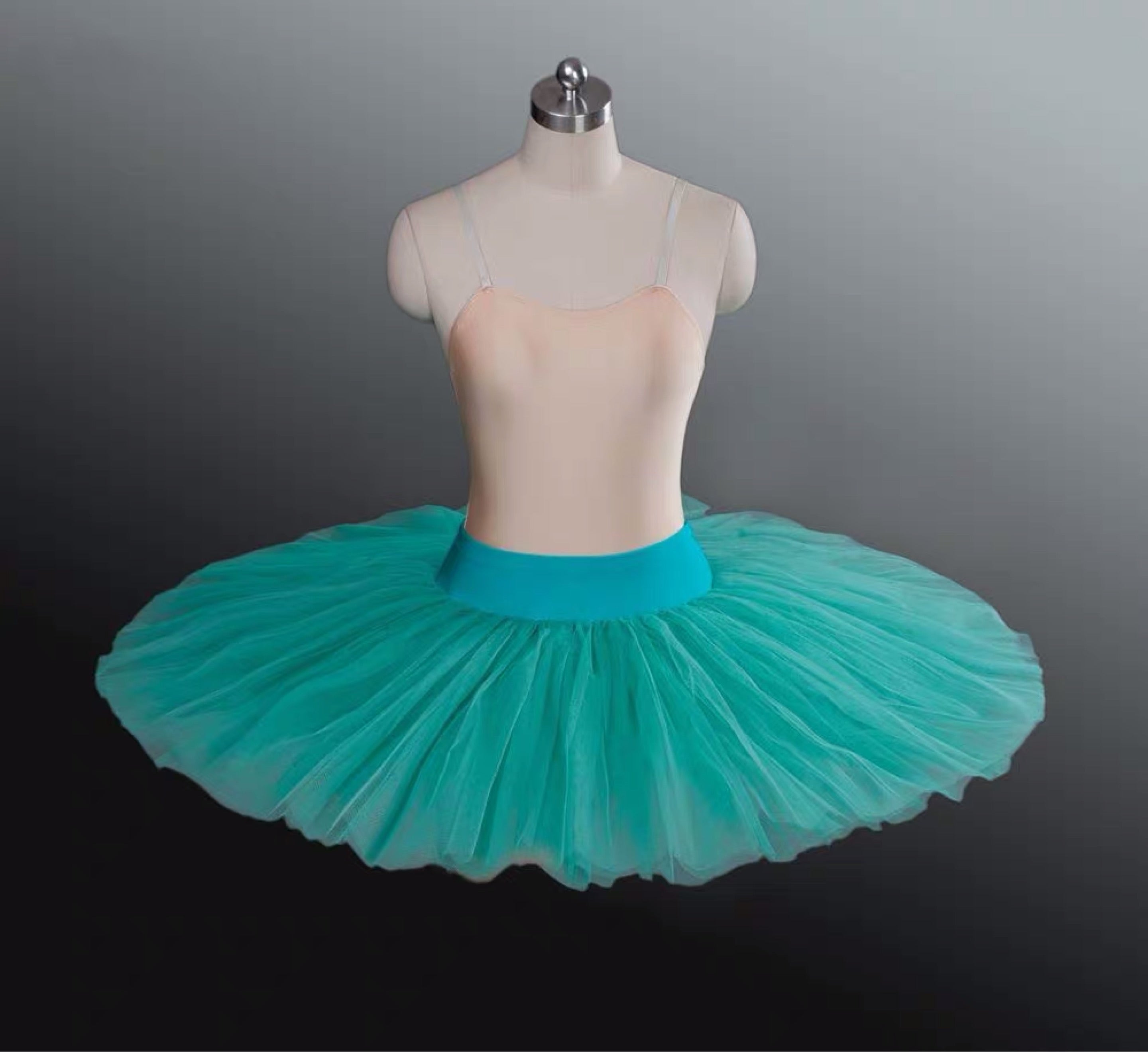 Professional Green Ballet Rehearsal TuTu Skirt