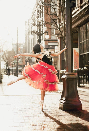 Don Quixote Kitri Long Romantic Ballet TuTu Costume Red Spanish Romantic Long Ballet Dress 2021