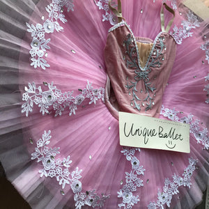 Sleeping Beauty Pink Floral Classic Ballet TuTu Costume (Unprofessional)-5CPNKWHTROS