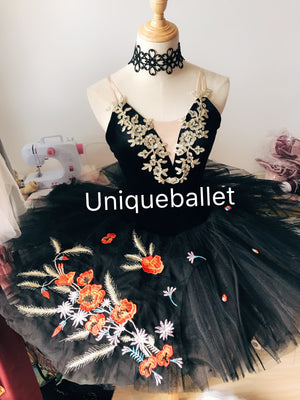 Cost-Effective Pullover Black Don Quixote Classic Ballet Costume Special Design Stage Ballet Tutu Dress