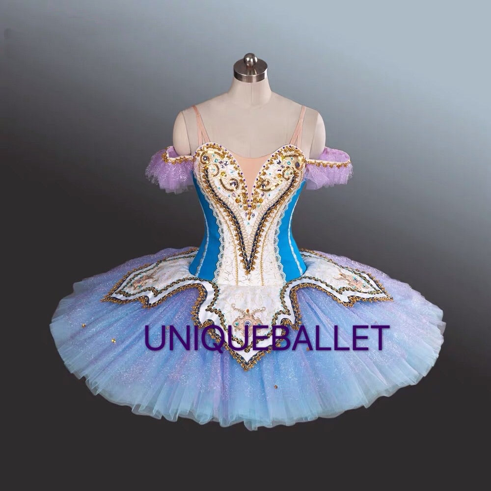 Professional Sleeping Beauty Blue Bird Princess Florine Princess Ballet Stage Tutu Classical Platter TuTu Costume YAGP Dance wear