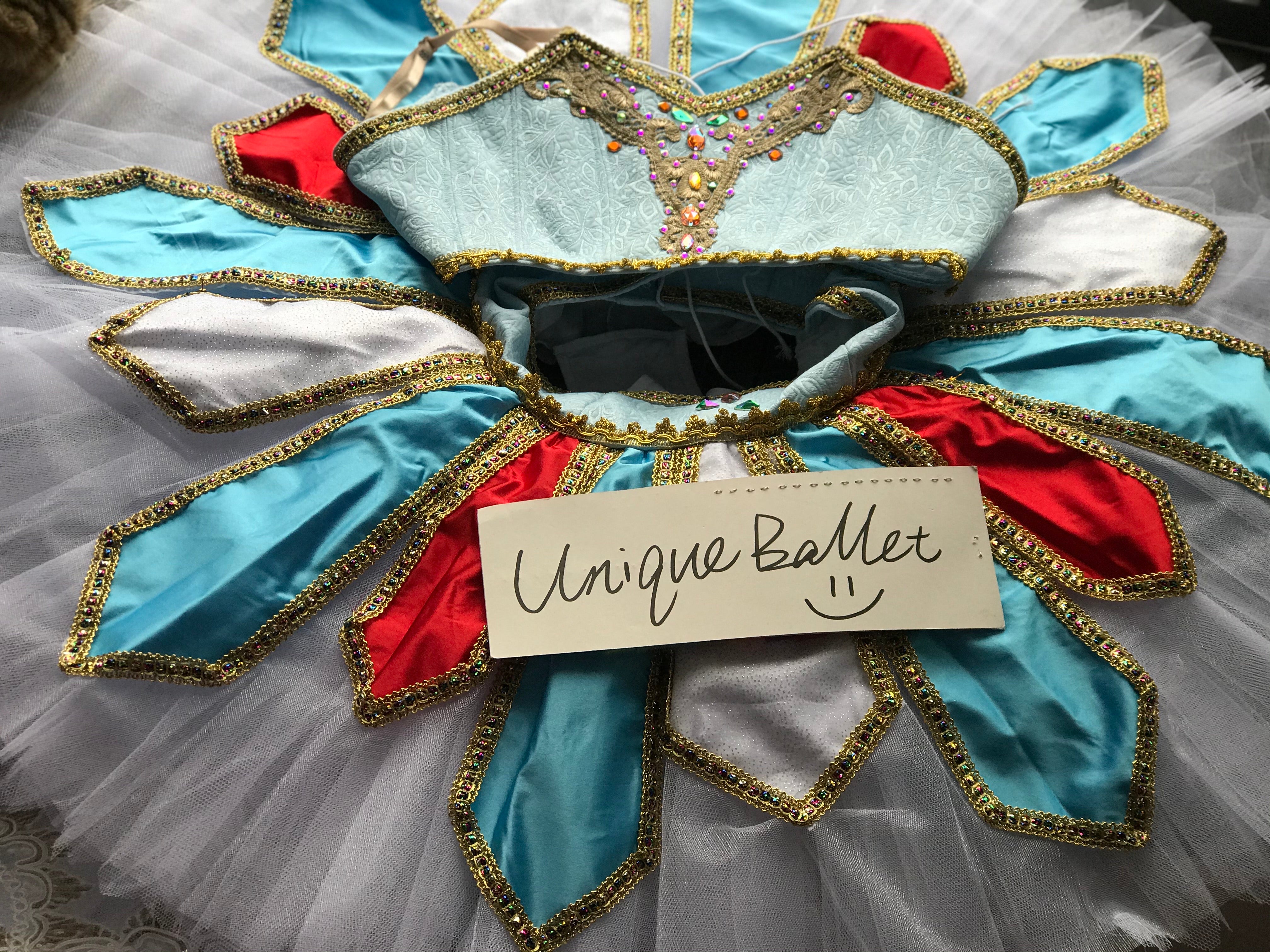 Professional Odalisque Le Corsaire 2 Pieces Light Blue Classic Ballet TuTu Costume With Hooks