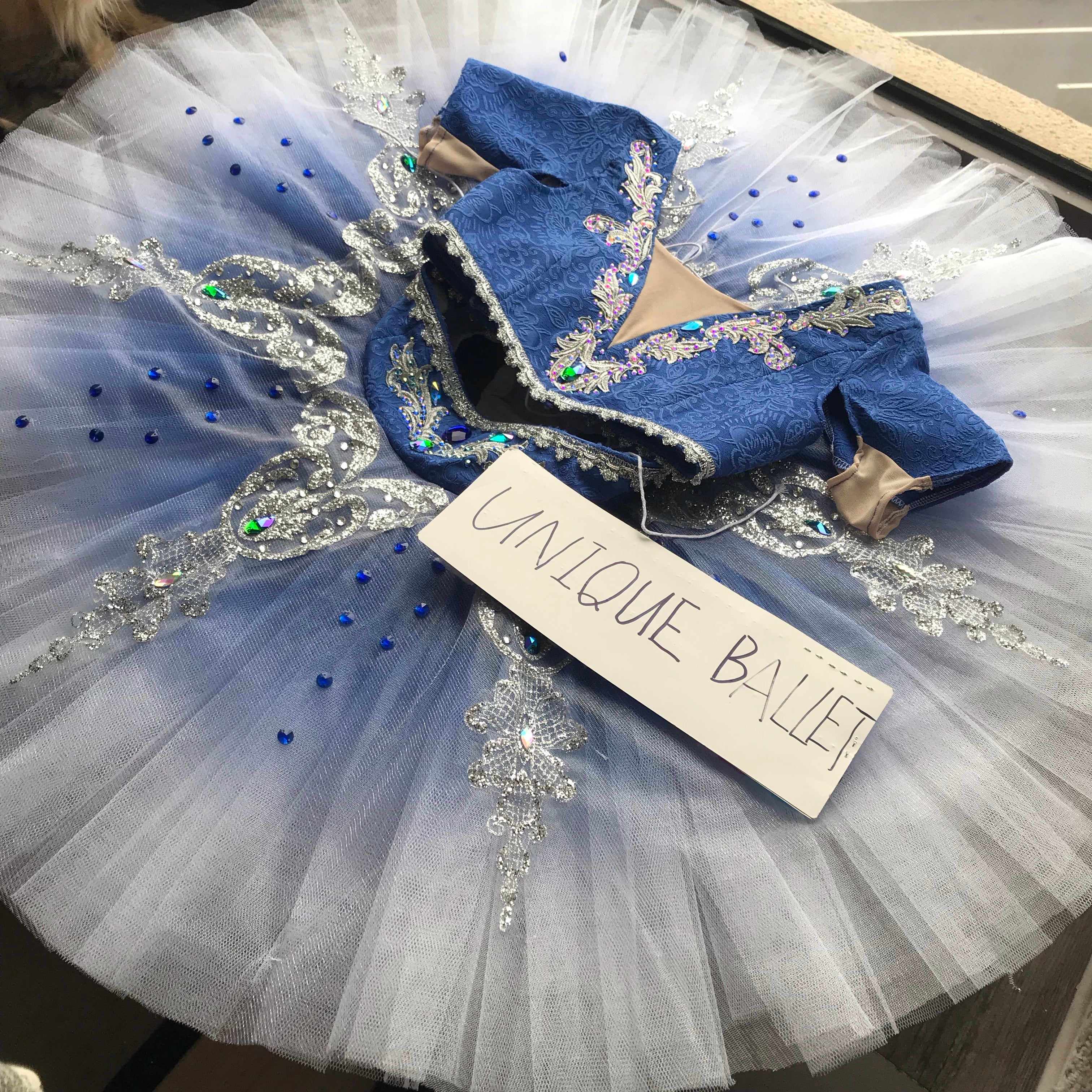 Professional Odalisque Le Corsaire 2 Pieces Blue Classic Ballet TuTu Costume With Hooks