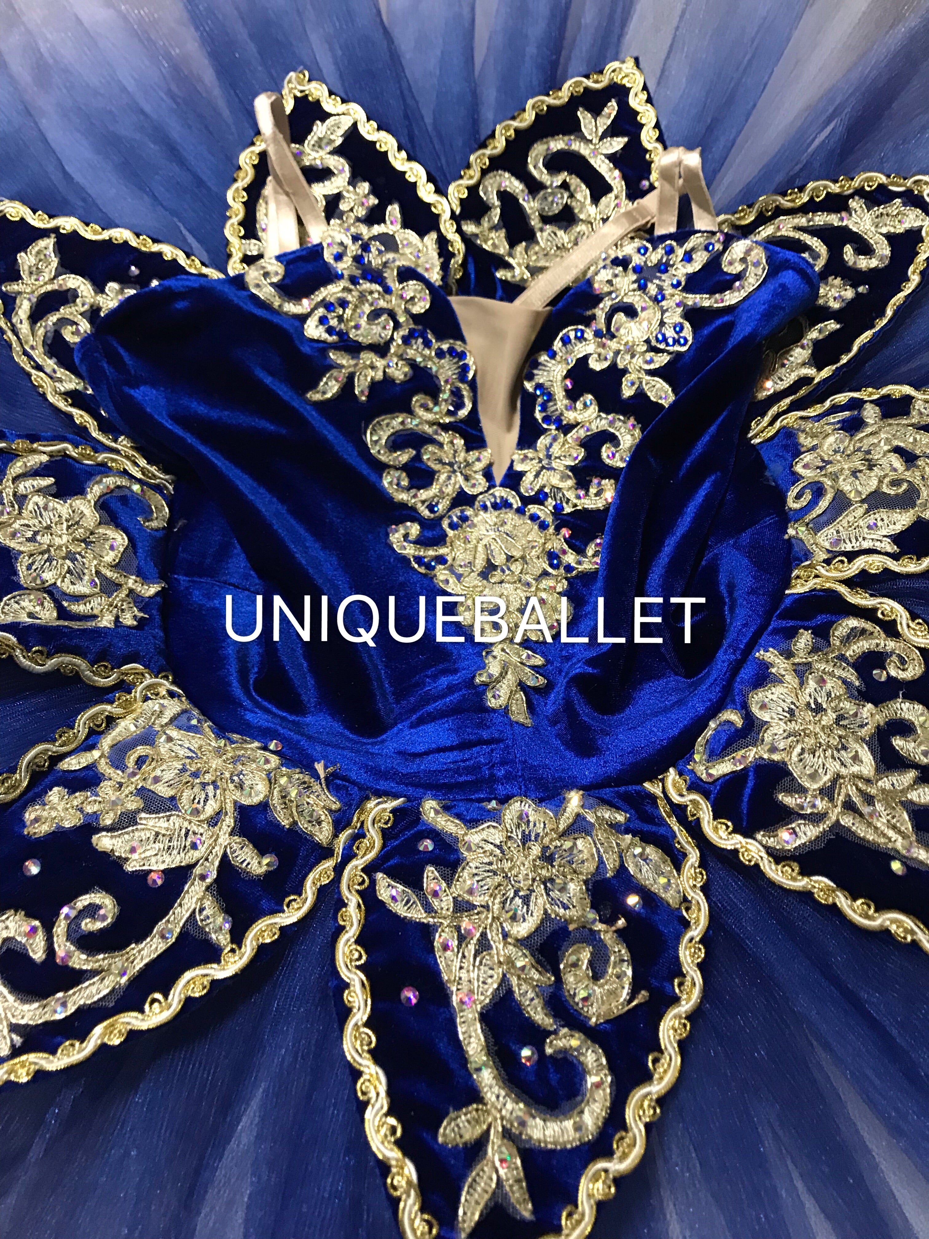 Cost-Effective Professional Princess Florine Blue Bird Gradient Classic Ballet Costume Stage Platter Tutu