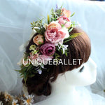 Flower Ballet Tiara Head Piece Wreath