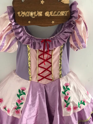 Romantic Ballet TuTu Costume Purple Sophia La Fille Mal Gardée Long Ballet Dress