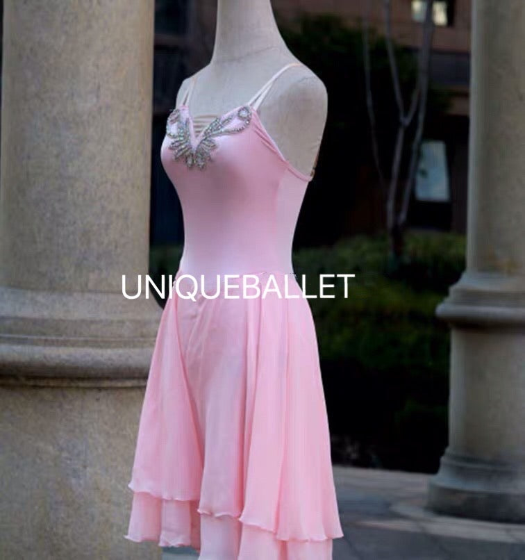 Pink Dewdrop Talisman Walpurgisnacht Lyrical Ballet Costume Modern Ballet Dress Stage Wear