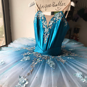 Professional Blue Bird Princess Of Florine Sleeping Beauty Cinderella Classical Ballet Costume Platter Tutu Stage Dancewear With Hooks