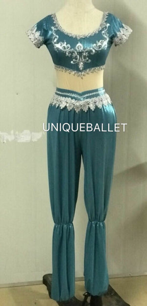 2 Pieces La Bayadere Nikija Indian Crop Pants Ballet Stage Costume