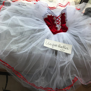 Red Giselle Ballet Romantic Long Dress