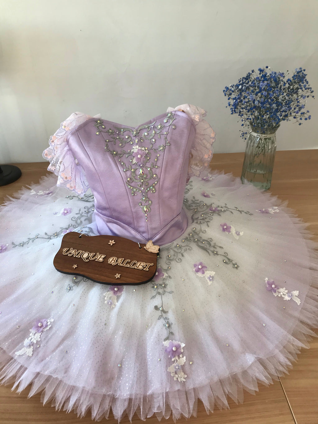 Professional Lilac Fairy Gradient Classic Ballet Costume Stage Platter Tutu YAGP Costume With Hooks