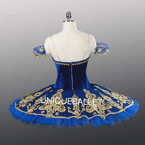 Professional Royal Blue Ballet Classical Platter TuTu Costume Blue Bird Princess Florine Pharo's Daughter Stage Tutu YAGP Dancewear