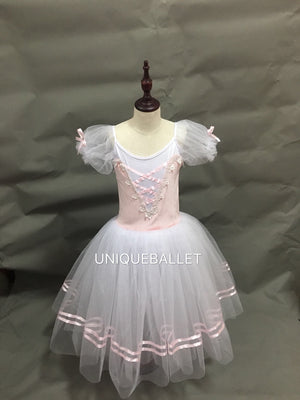 Pink Giselle Romantic Ballet Long Dress
