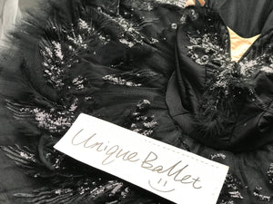 Professional Swan Lake Odile Classic Ballet Costume Black Swan Ballet Tutu Dress Stage Costume