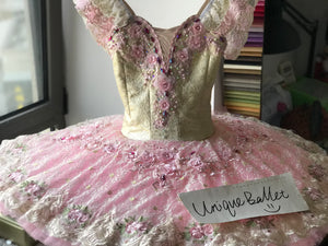 Professional Pink Sleeping Beauty Princess Aurora Classical Ballet TuTu Costume With Hooks YAGP Stage Performance Dance wear