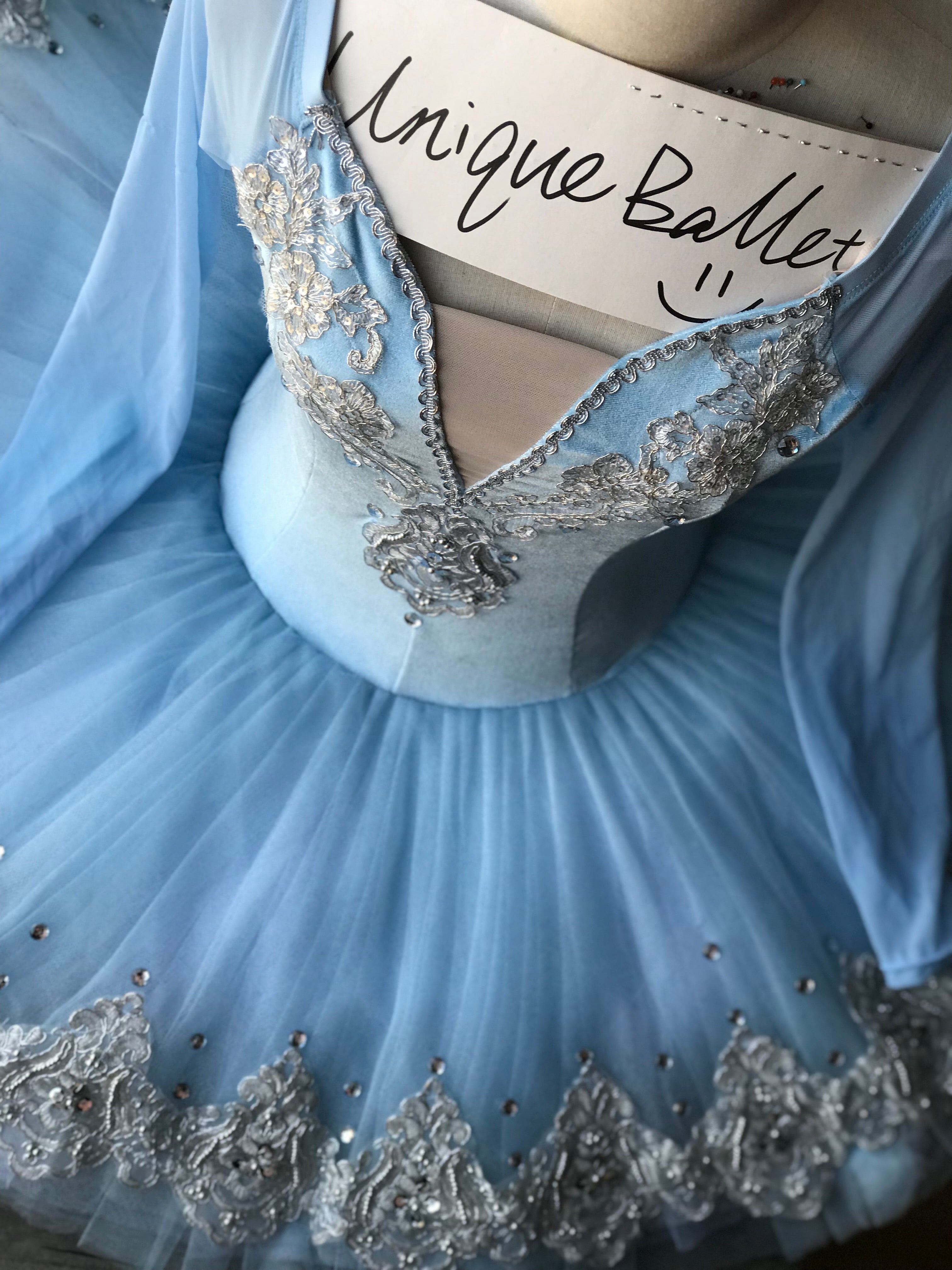 Cost-Effective Pull On Style Blue Bird Long Sleeves Sleeping Beauty Cinderella Alice Ice Queen Snow Queen Classical Ballet Costume Tutu
