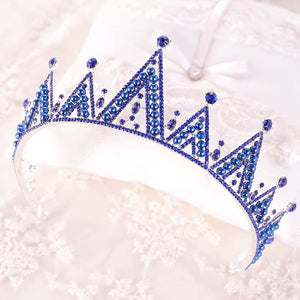 Blue Ballet Ice Queen Tiara Blue Crown Head Piece