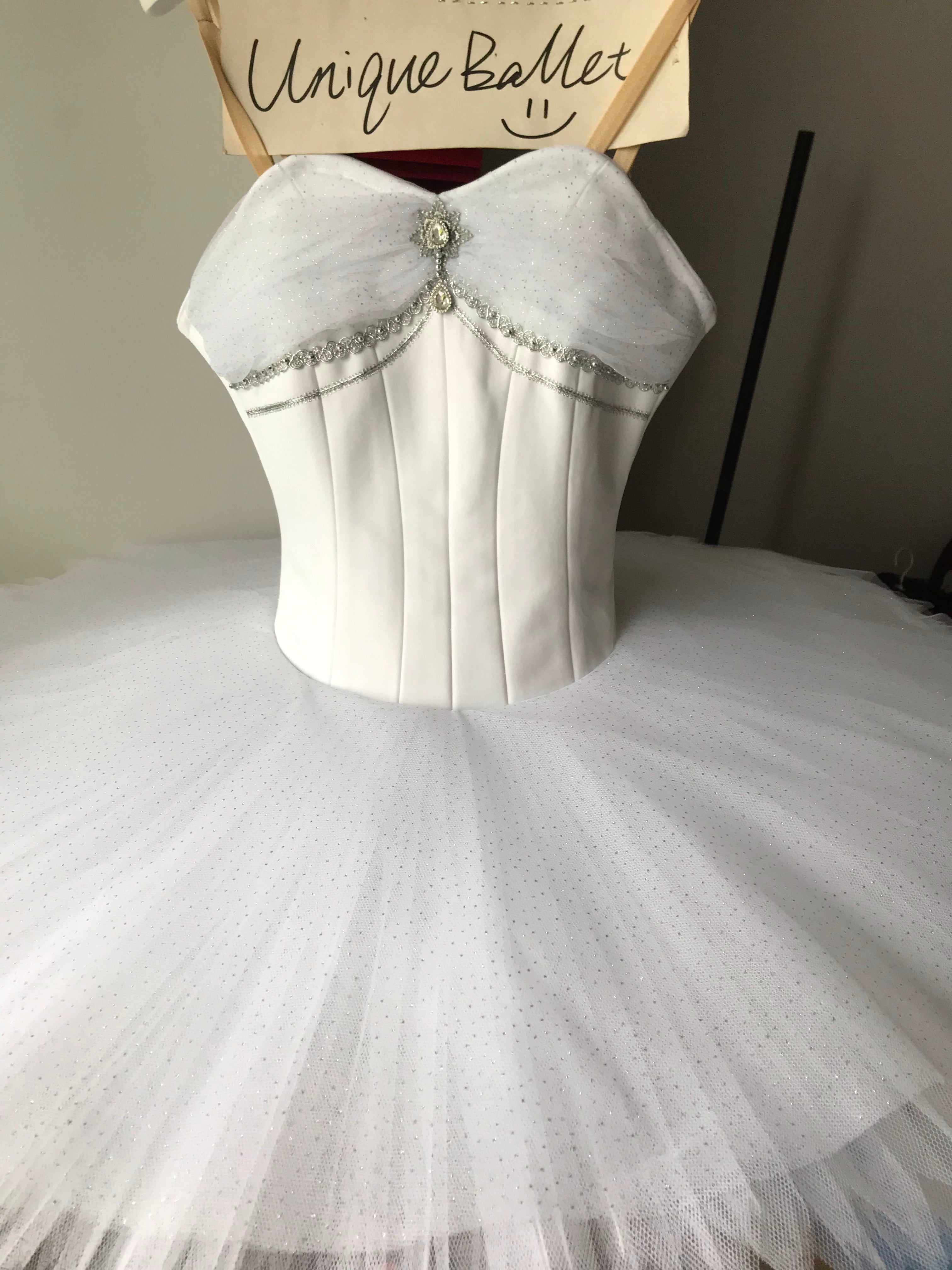 Professional White Ballet Tutu Costume For La Bayadère The Shade Classical Ballet TuTu Stage Dance Wear With Hooks