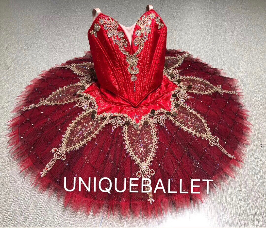 High-end French Style Professional Red La Esmeralda Classical Ballet TuTu Costume Stage Tutu YAGP