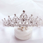 Crystal Ballet Ice Queen Tiara Silver Crown Headpiece