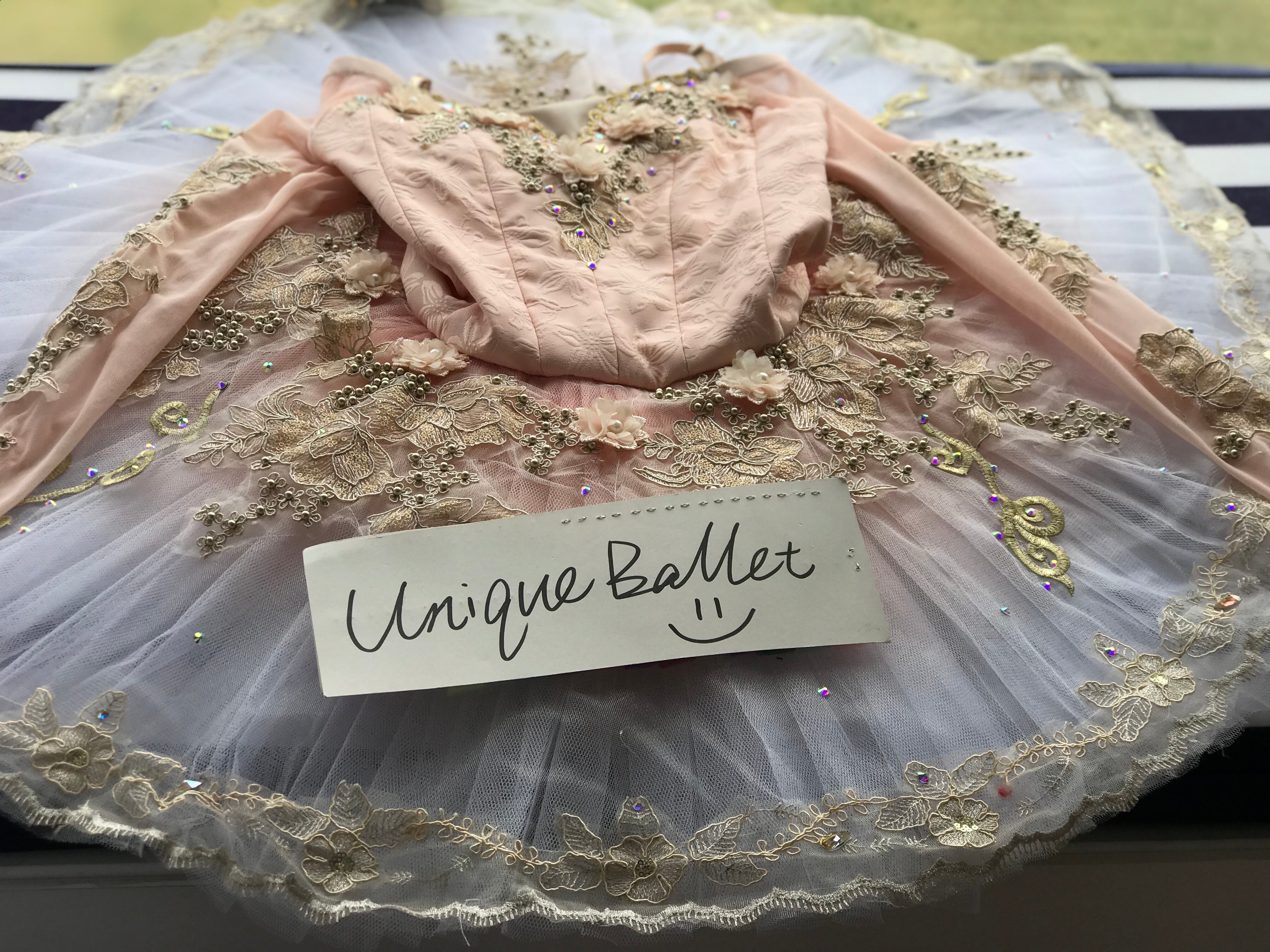 Professional Nutcracker Sugar Plum Fairy Ballet Costume Pink Long Slee