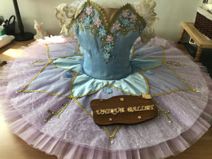 Professional Lilac Fairy 3D Flowers Classic Ballet Costume Stage Platter Tutu YAGP Costume With Hooks