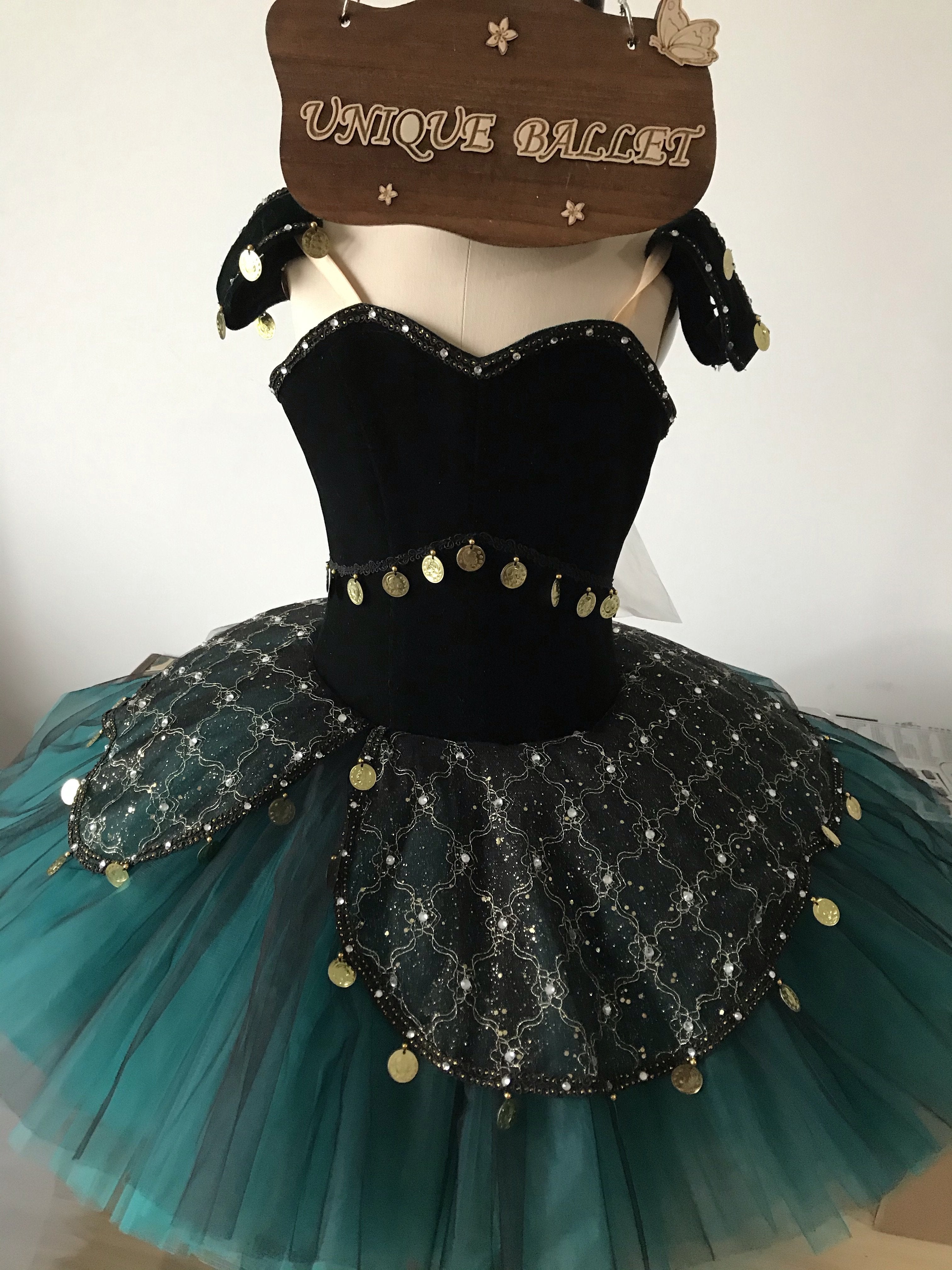 Sample Discount Professional Green La Esmeralda Soft Tulle Bell Pancake Ballet TuTu Costume