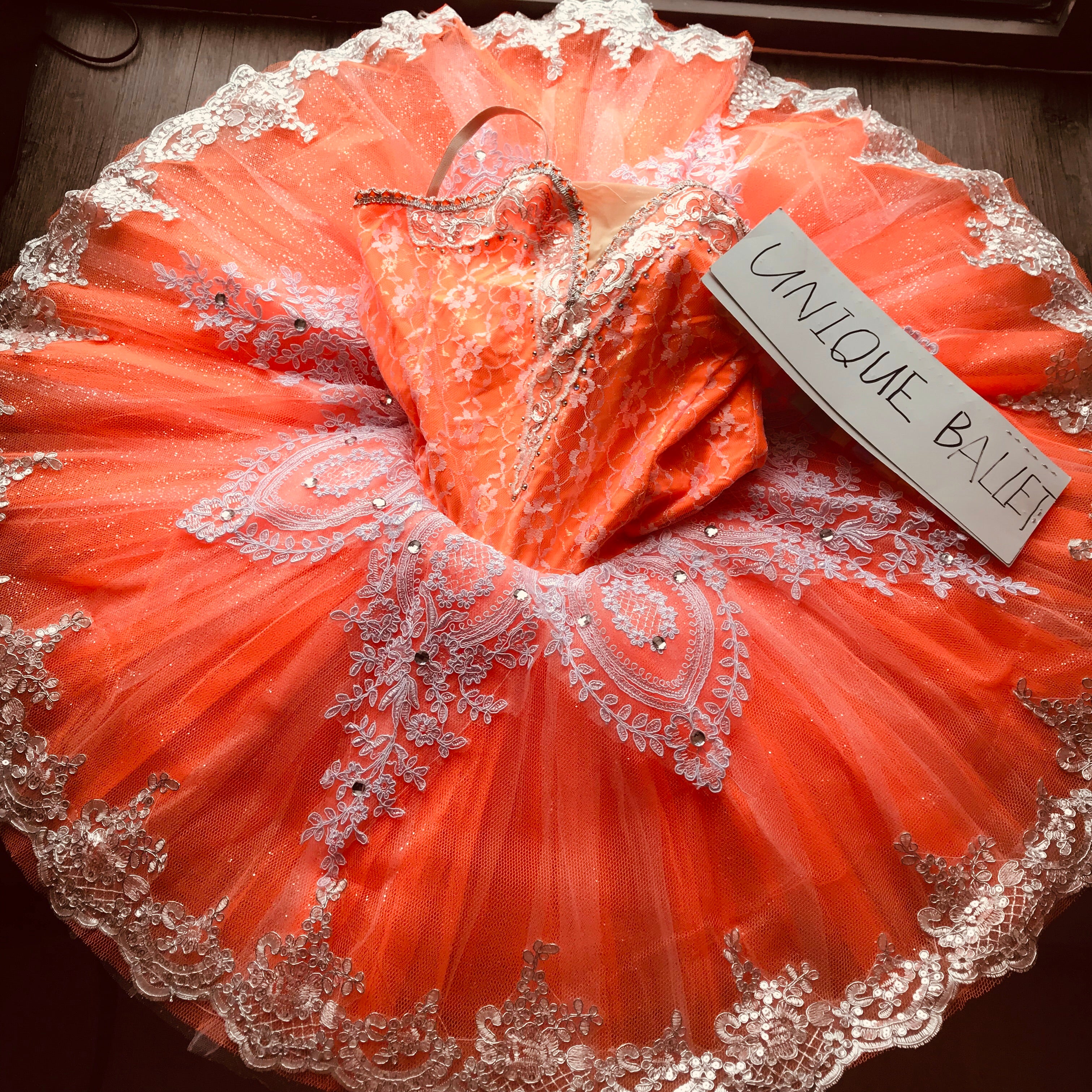 Cost-Effective Nutcracker Sleeping Beautify Orange Classic Ballet TuTu Stage Costume