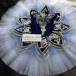 Cost-Effective Professional Princess Florine Blue Bird Gradient Golden Trims Classic Ballet Costume Platter Tutu