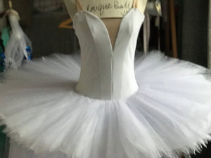 Professional Classic Ballet White Platter Costume White Basic Pancake Sleeping Beauty White Cat Ballet Tutu Costume