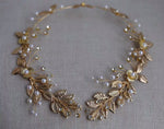 Cupid Olive Branch Golden Ballet Tiara Headpiece Golden Wreath