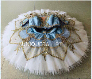 High-end 2 Pieces Blue Odalisque Ballet Costume Le Corsaire Tutu La Bayadère Tutus YAGP