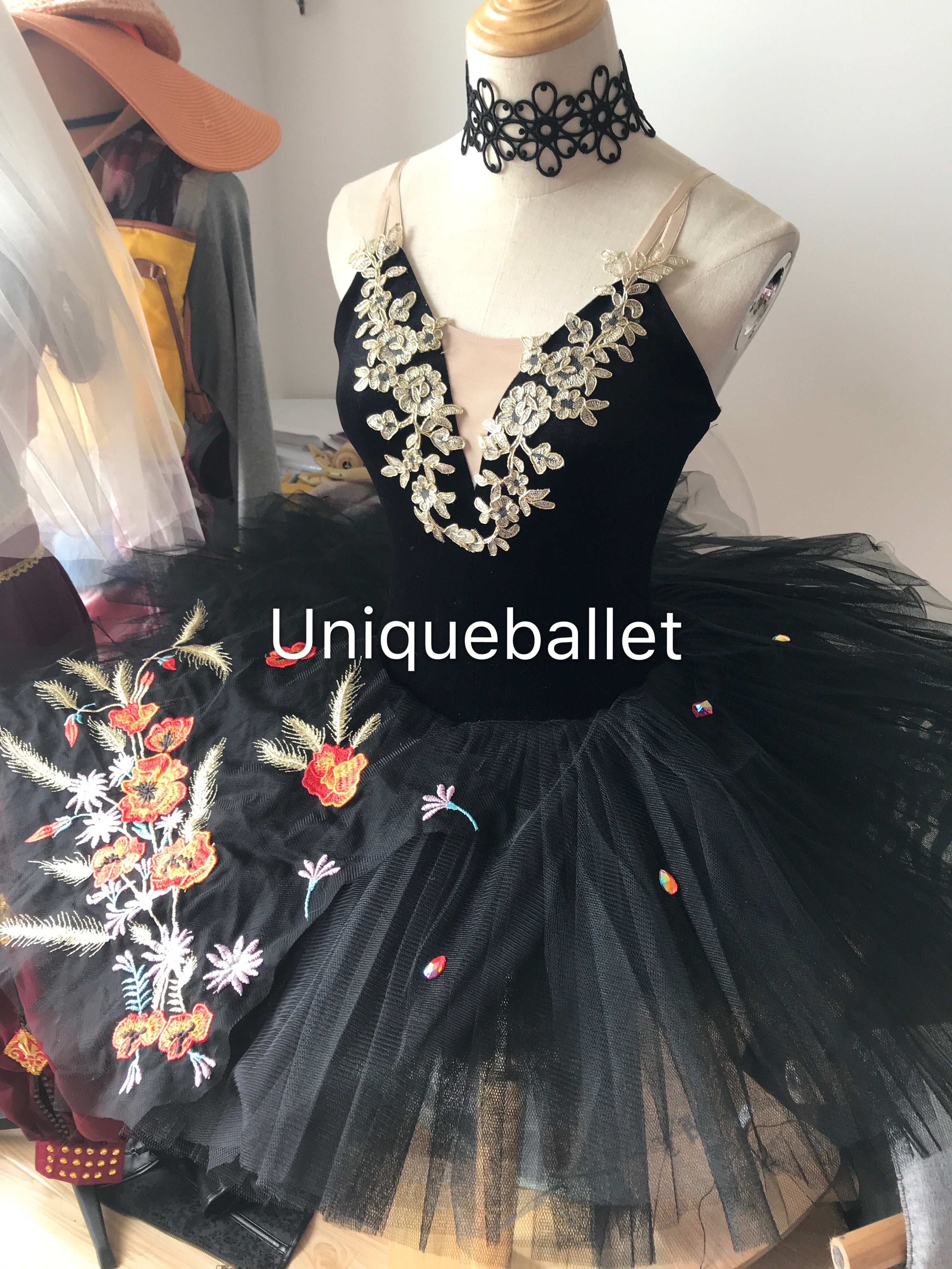 Cost-Effective Pullover Black Don Quixote Classic Ballet Costume Special Design Stage Ballet Tutu Dress