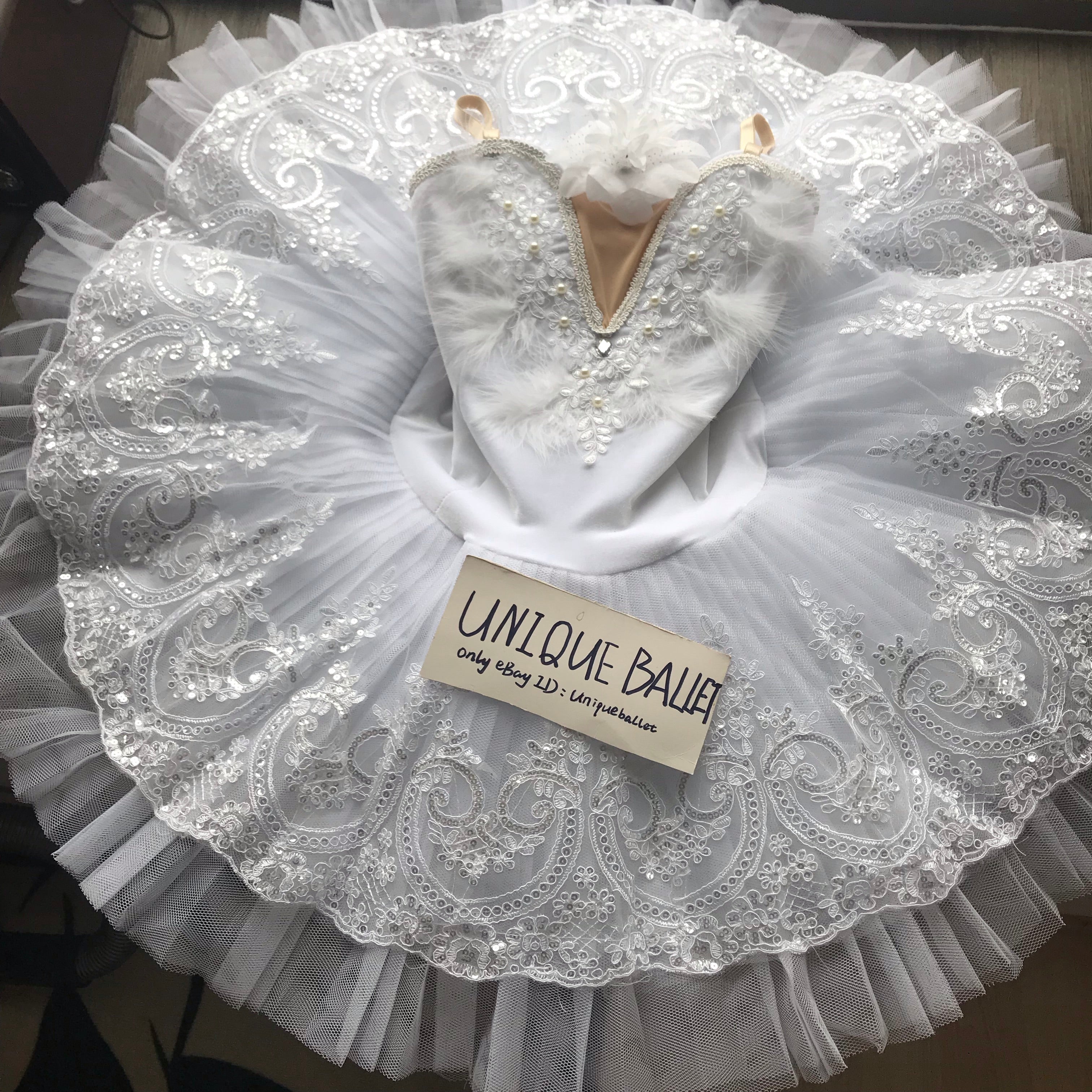 White Swan Lake Classic Ballet TuTu Costume (Unprofessional)-5CWHTWHTCLA