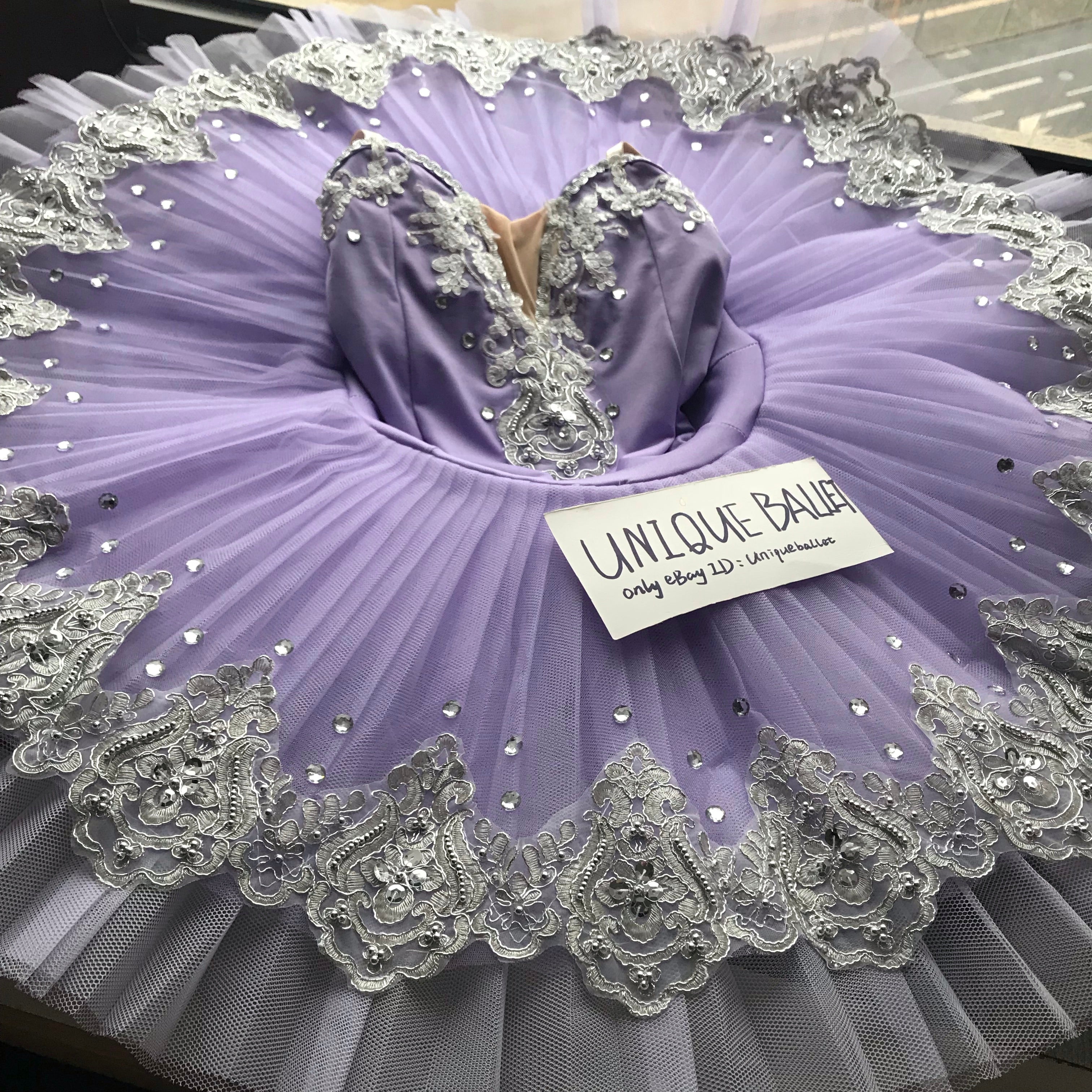 Lilac Fairy Silver Trims Classic Ballet TuTu Costume (Unprofessional)-5CLLCSLVCLA