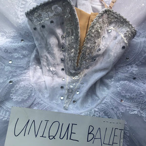 White Snow Queen Sleeping Beauty Silver Fairy La Bayadere Shade Classic Ballet TuTu Costume