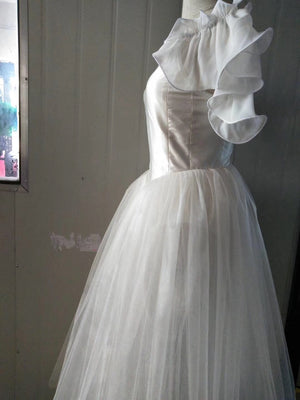Professional Giselle Act 2 Queen of Wilis Myrtha White Romantic Ballet TuTu Costume Long Romantic Tutu Dress