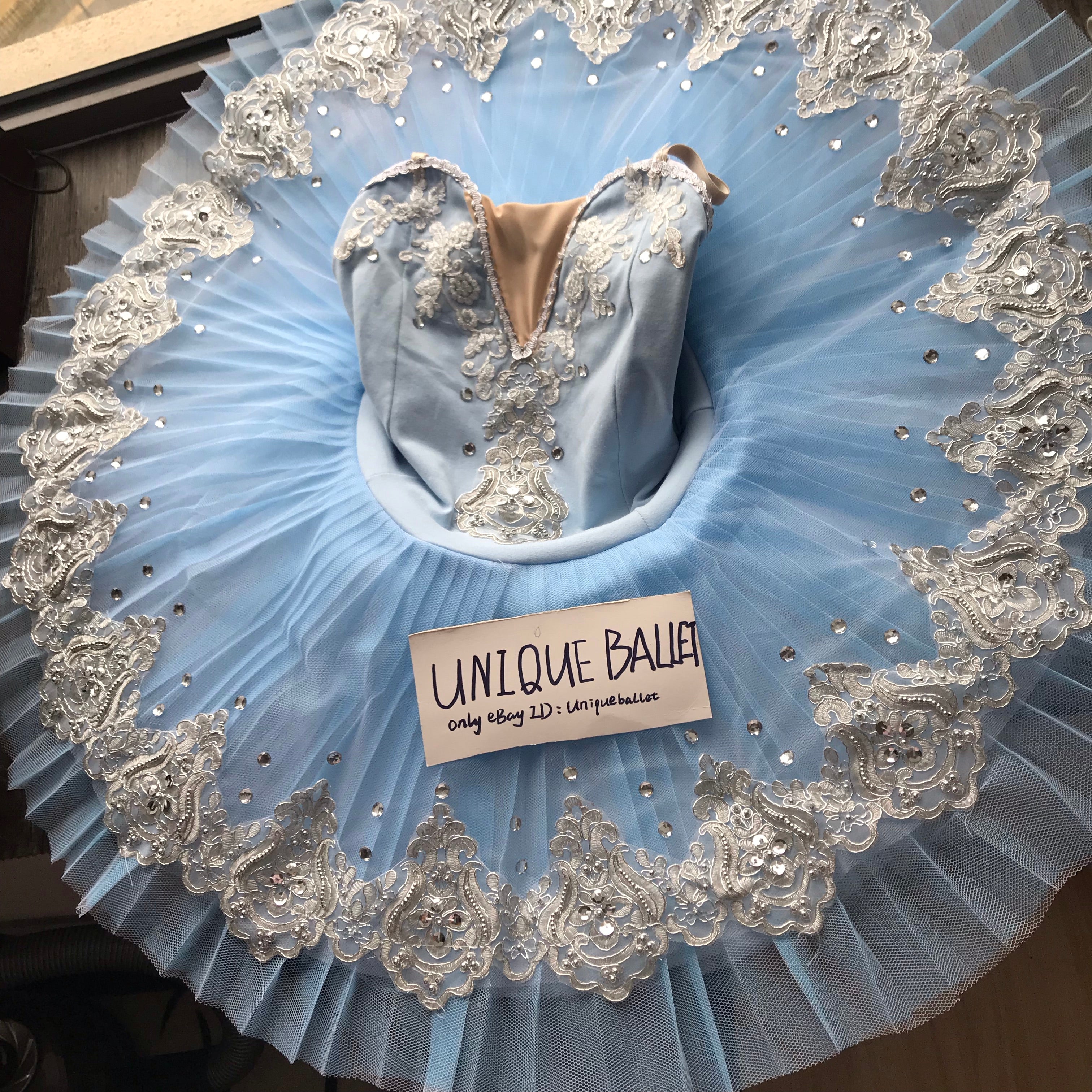 Pastel Blue Ice Queen Classic Ballet TuTu Costume (Unprofessional)-5CLGTBLUSLVCLA