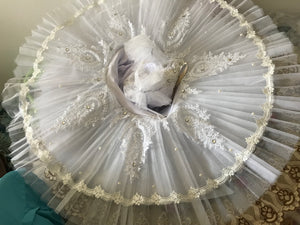 Snowflakes White Classic Ballet TuTu Costume (Unprofessional)-5CWHTSNW