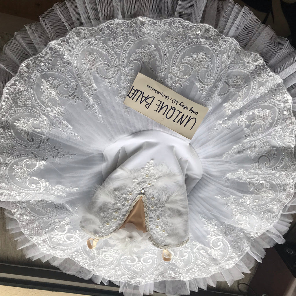 White Swan Lake Classic Ballet TuTu Costume (Unprofessional)-5CWHTFETH ...