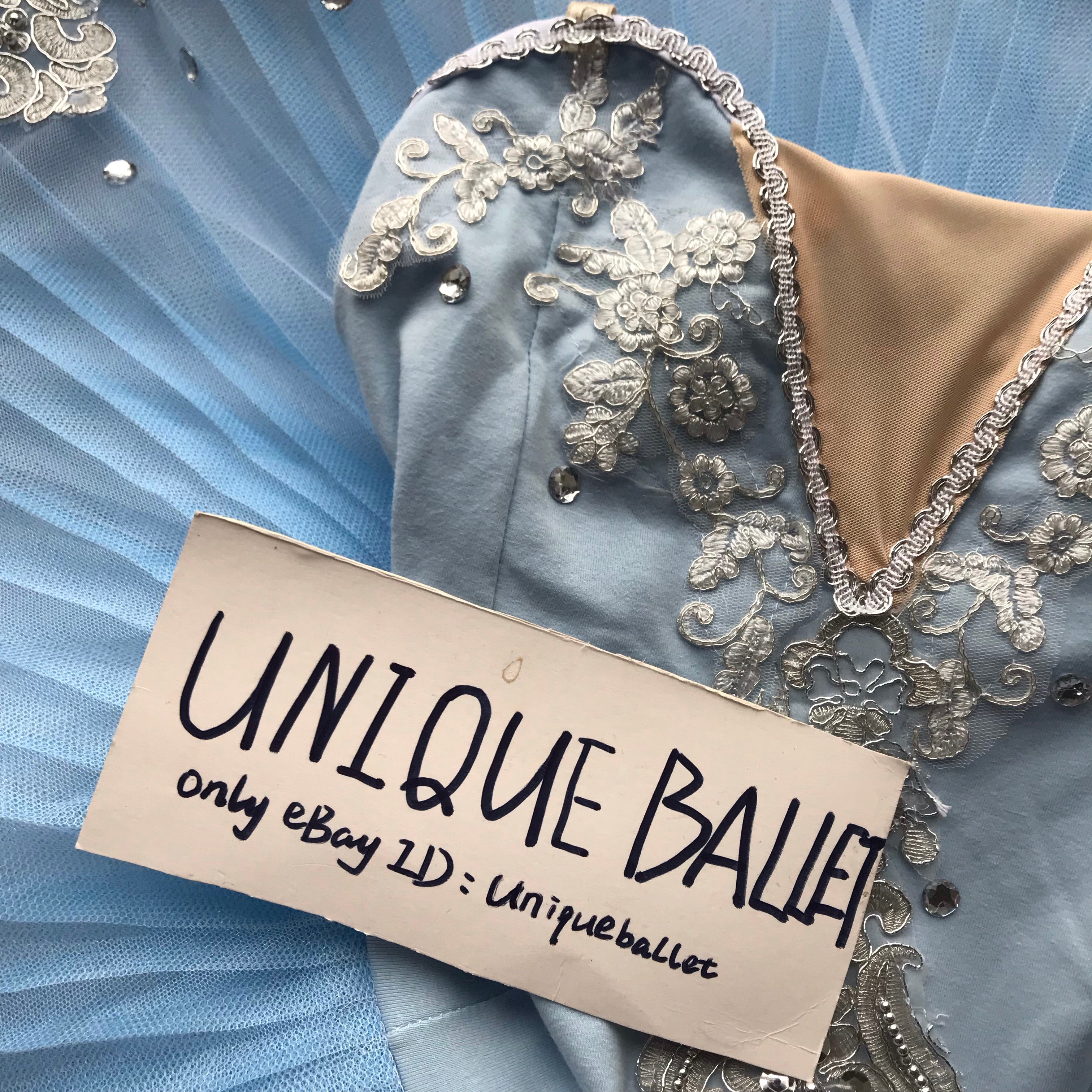 Pastel Blue Ice Queen Classic Ballet TuTu Costume (Unprofessional)-5CLGTBLUSLVCLA