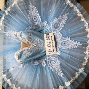 Nutcracker Ice Queen Snowflakes Classic Ballet TuTu Costume (Unprofessional)-5CLGTBLUSNW