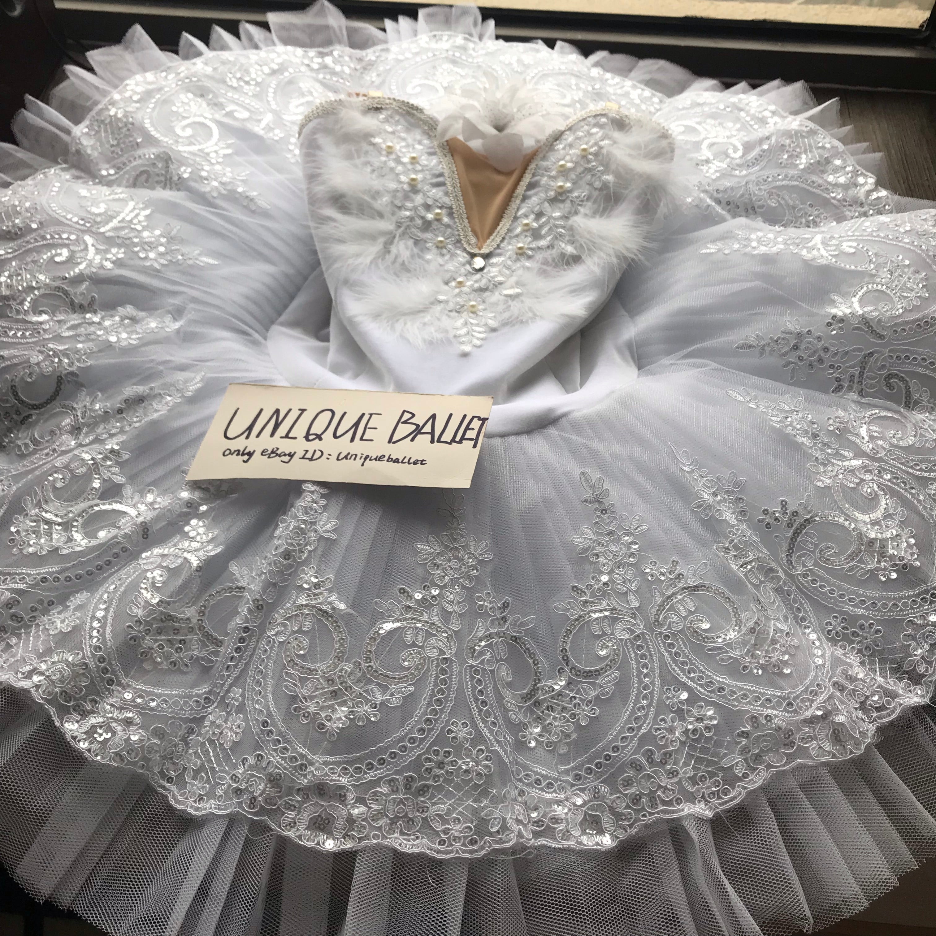 White Swan Lake Classic Ballet TuTu Costume (Unprofessional)-5CWHTWHTCLA